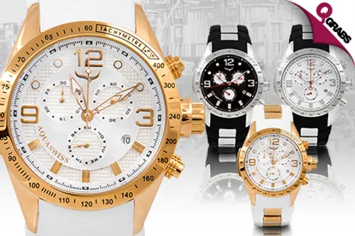 For QR649 Impress with Men’s Aquaswiss Trax 6H Watches - Choose from 7 Eye-Catching Options! (QR5098 Value)